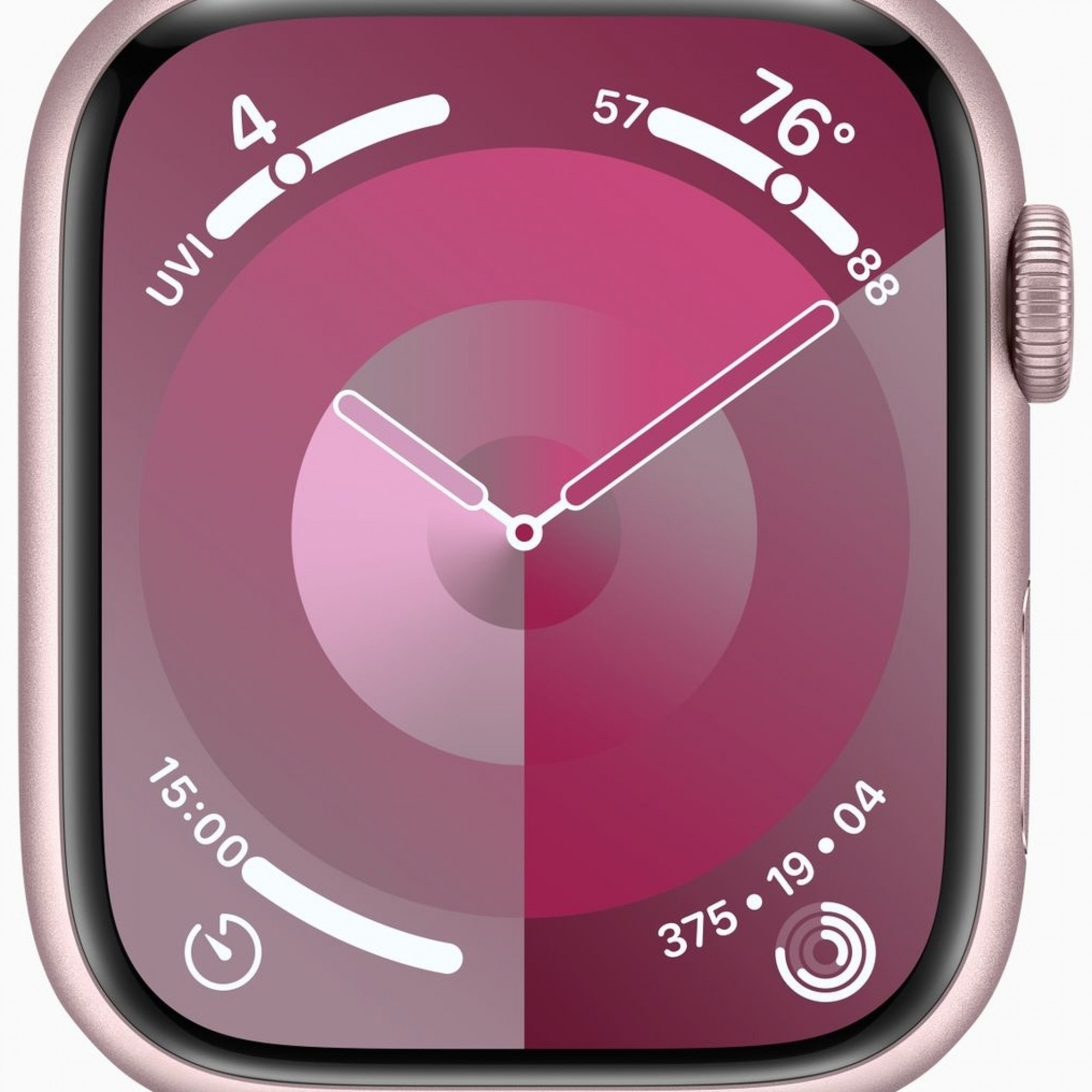 Apple Watch Series 9 GPS 41mm Pink Aluminum Case w. Light Pink Sport Band - M/L (MR943)